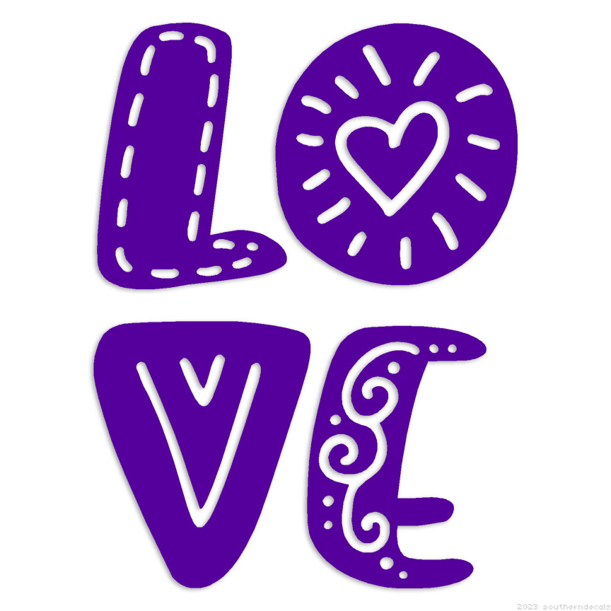 Love Heart - Decal Sticker - Multiple Colors & Sizes - ebn6318 | eBay